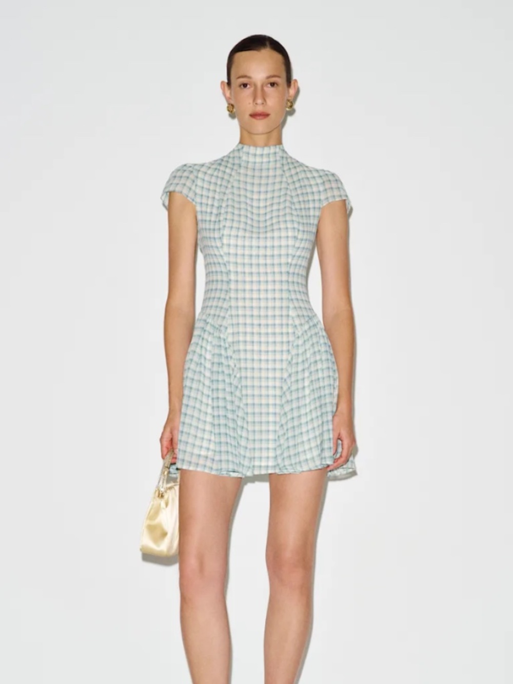 Reformation Maven Mini Dress Blue - Size 4